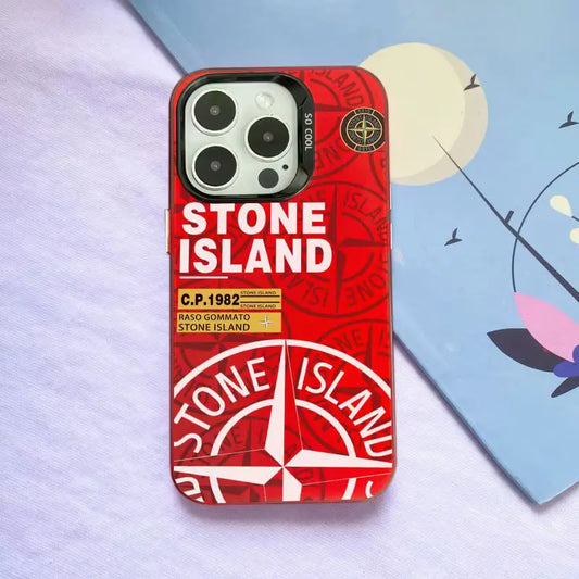 Coque Stone Island rouge
